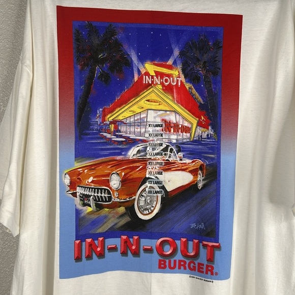 In-n-out Mens Vintage Classic 2001 Historic California Burger Spot Size XXL New - Picture 2 of 5